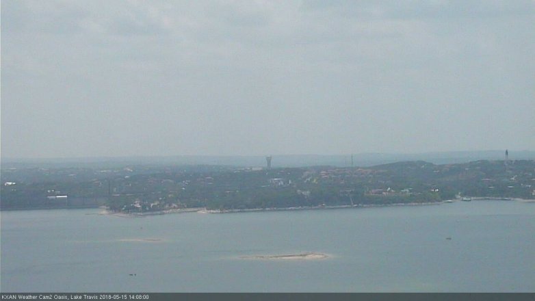Lake Travis webcam, May 15, 2018 1:10 PM CT