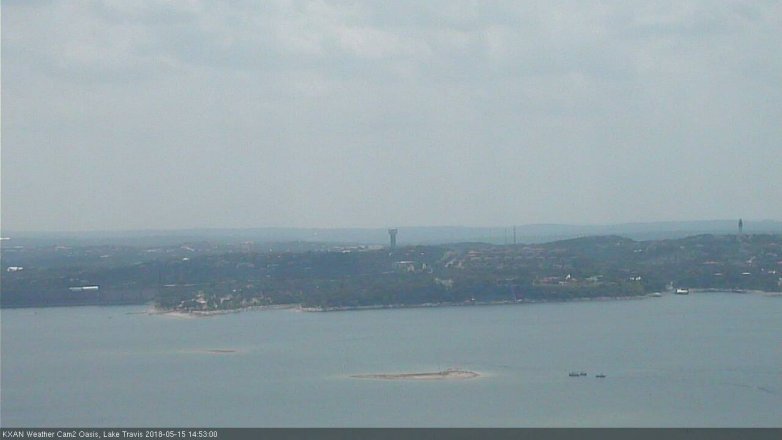 Lake Travis webcam, May 15, 2018 1:55 PM CT