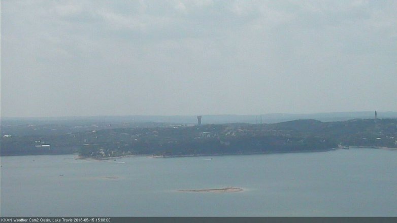 Lake Travis webcam, May 15, 2018 2:10 PM CT