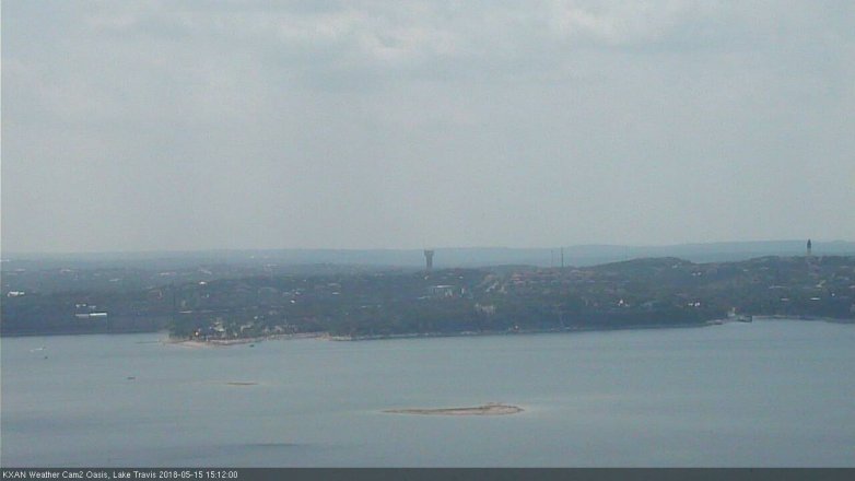 Lake Travis webcam, May 15, 2018 2:15 PM CT