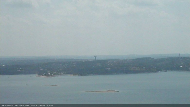 Lake Travis webcam, May 15, 2018 2:30 PM CT
