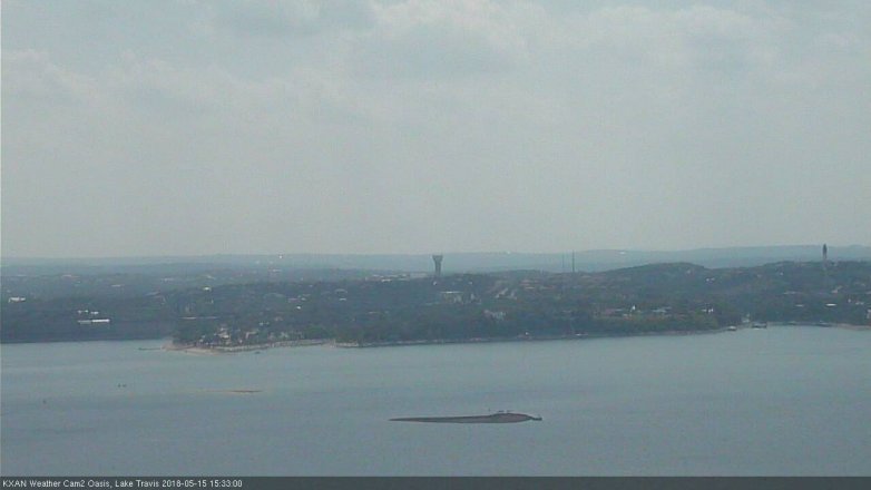 Lake Travis webcam, May 15, 2018 2:35 PM CT
