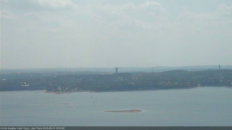 Lake Travis webcam, May 15, 2018 2:55 PM CT