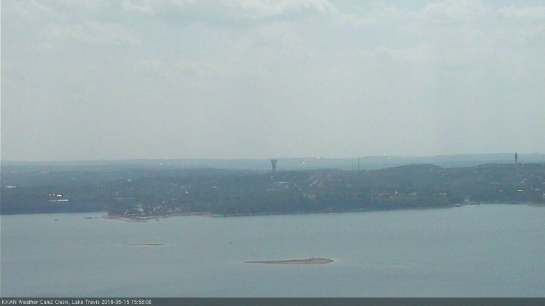 Lake Travis webcam, May 15, 2018 3:00 PM CT