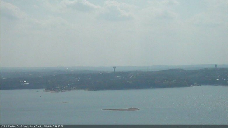 Lake Travis webcam, May 15, 2018 3:20 PM CT