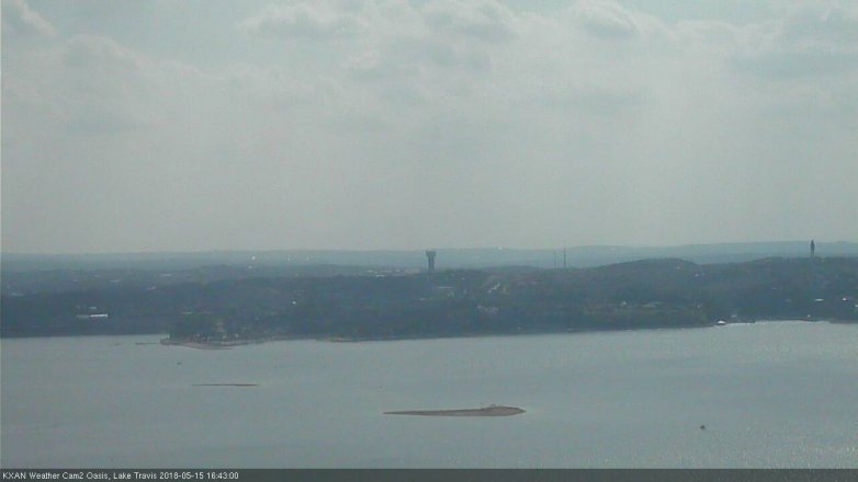 Lake Travis webcam, May 15, 2018 3:45 PM CT