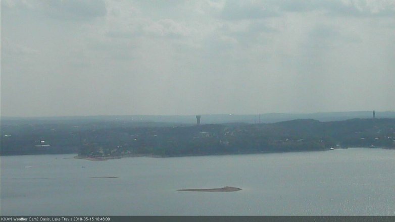 Lake Travis webcam, May 15, 2018 3:50 PM CT