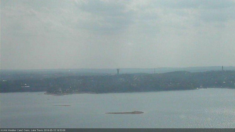 Lake Travis webcam, May 15, 2018 3:55 PM CT