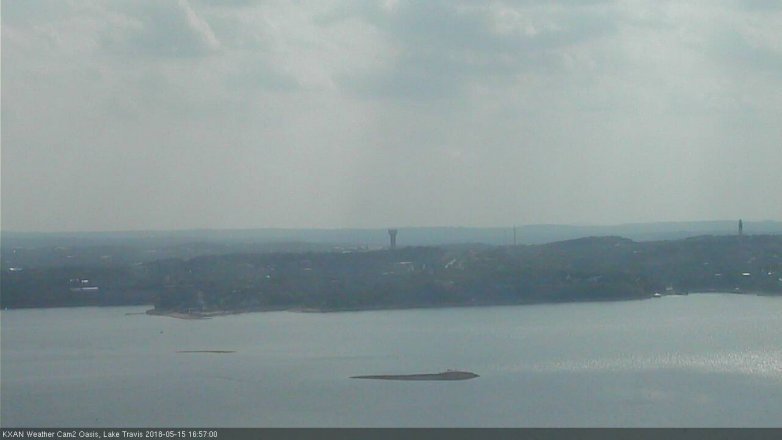 Lake Travis webcam, May 15, 2018 4:00 PM CT