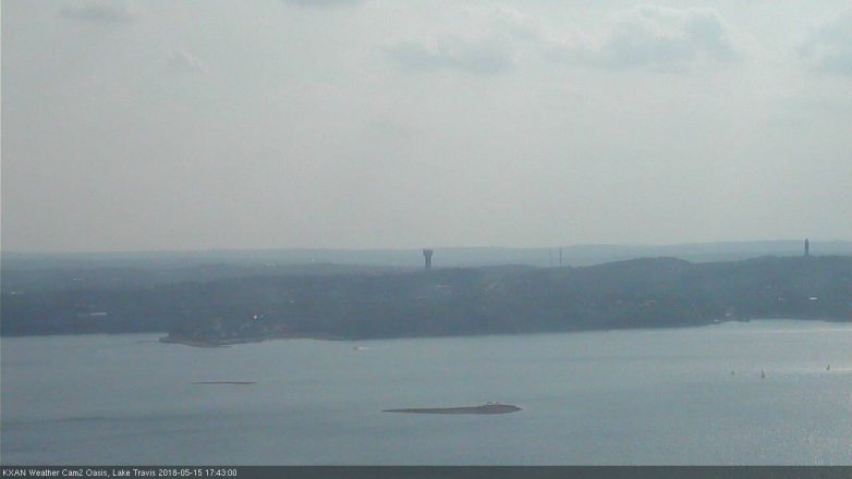 Lake Travis webcam, May 15, 2018 4:45 PM CT