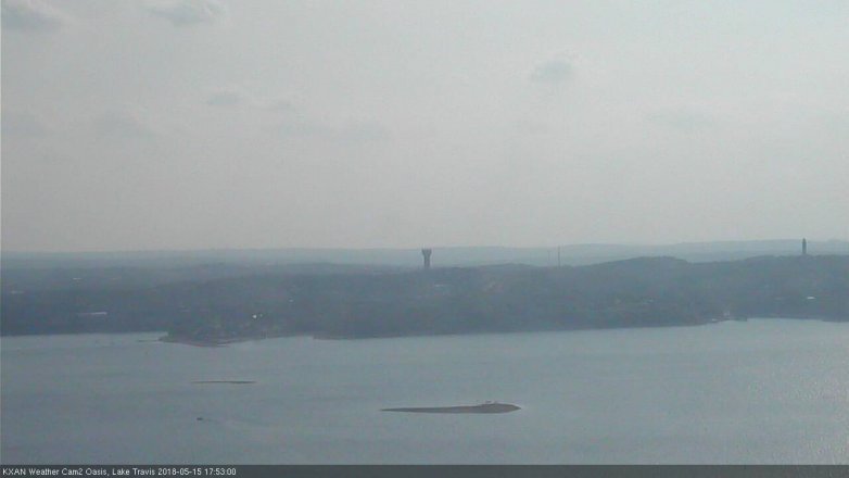 Lake Travis webcam, May 15, 2018 4:55 PM CT