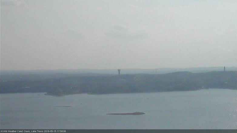 Lake Travis webcam, May 15, 2018 5:00 PM CT