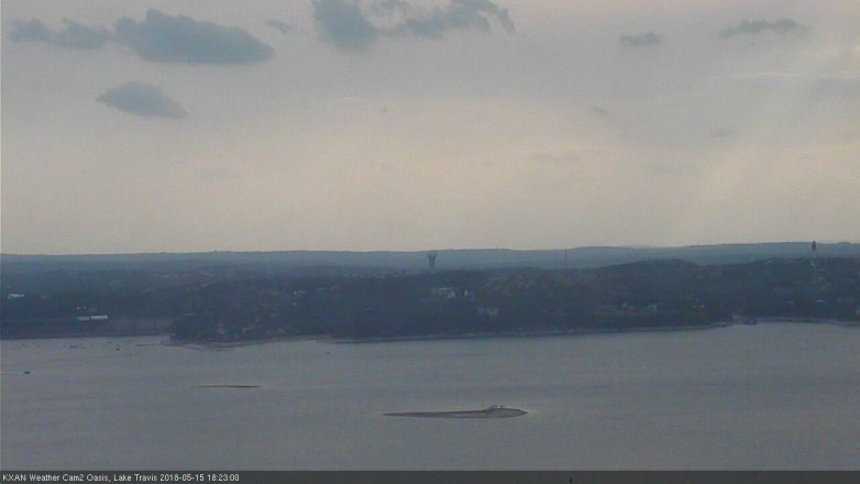 Lake Travis webcam, May 15, 2018 5:25 PM CT