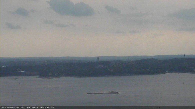 Lake Travis webcam, May 15, 2018 5:30 PM CT