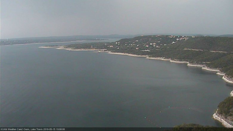 Lake Travis webcam, May 15, 2018 6:10 PM CT