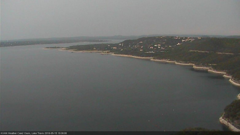 Lake Travis webcam, May 15, 2018 6:40 PM CT