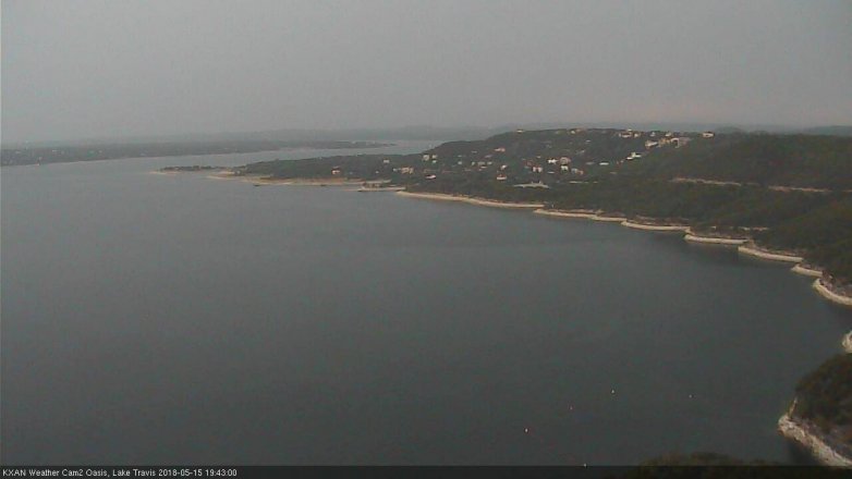 Lake Travis webcam, May 15, 2018 6:45 PM CT