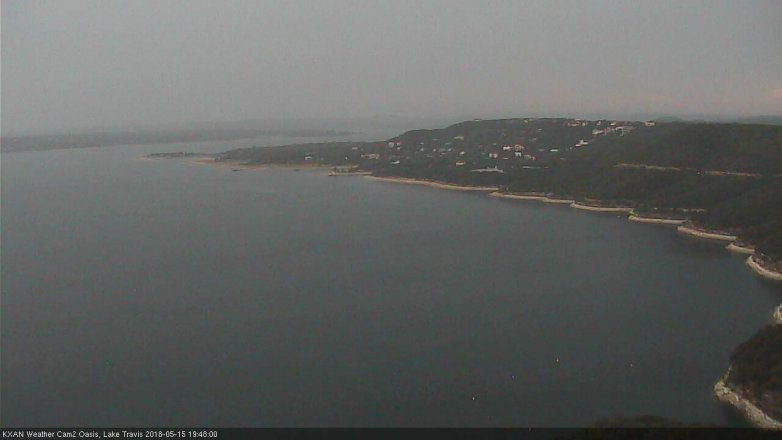 Lake Travis webcam, May 15, 2018 6:50 PM CT