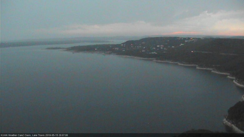 Lake Travis webcam, May 15, 2018 7:10 PM CT