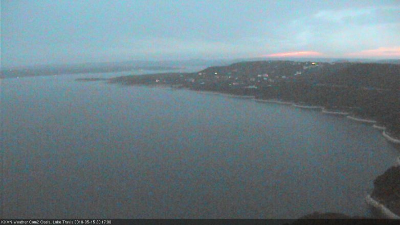 Lake Travis webcam, May 15, 2018 7:20 PM CT