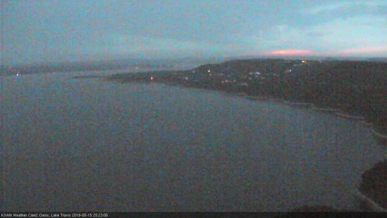 Lake Travis webcam, May 15, 2018 7:25 PM CT