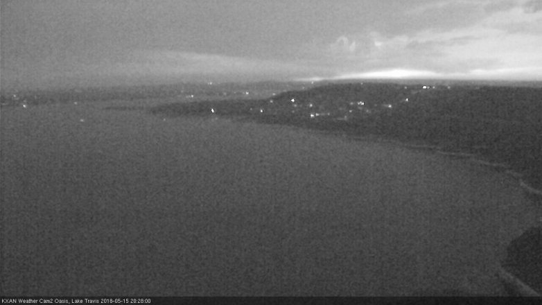 Lake Travis webcam, May 15, 2018 7:30 PM CT