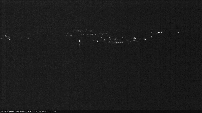 Lake Travis webcam, May 15, 2018 9:15 PM CT