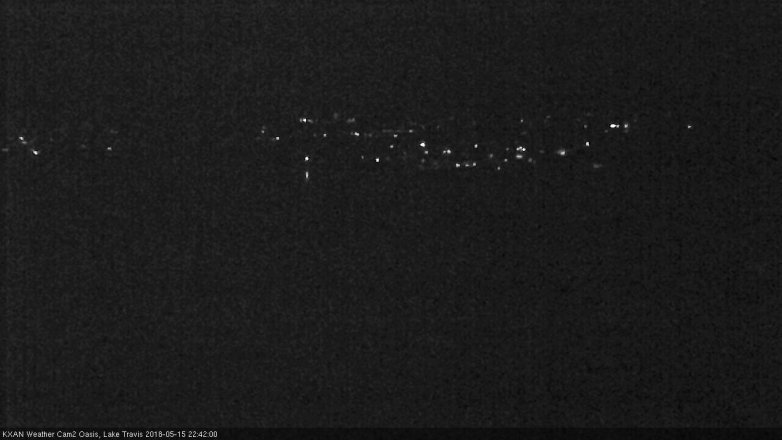 Lake Travis webcam, May 15, 2018 9:45 PM CT