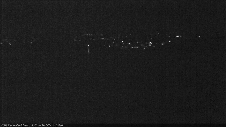 Lake Travis webcam, May 15, 2018 10:00 PM CT