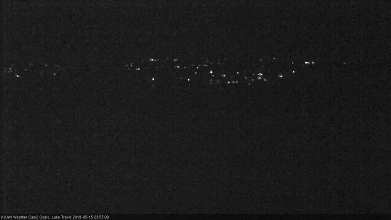 Lake Travis webcam, May 15, 2018 11:00 PM CT