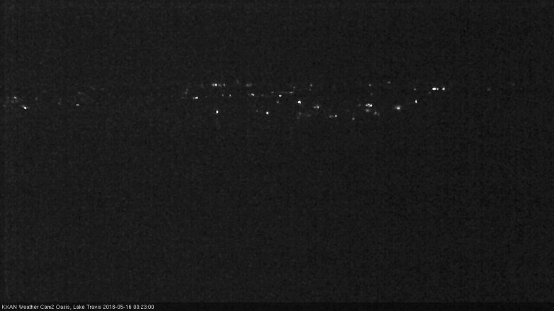 Lake Travis webcam, May 15, 2018 11:25 PM CT