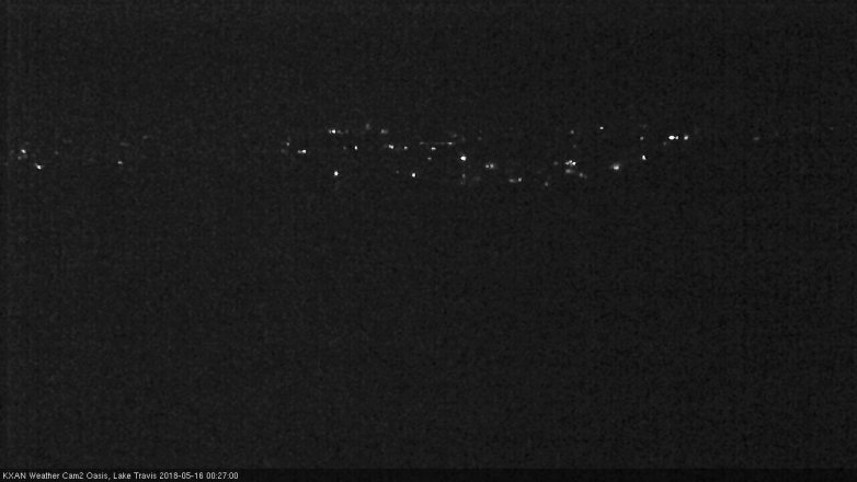 Lake Travis webcam, May 15, 2018 11:30 PM CT