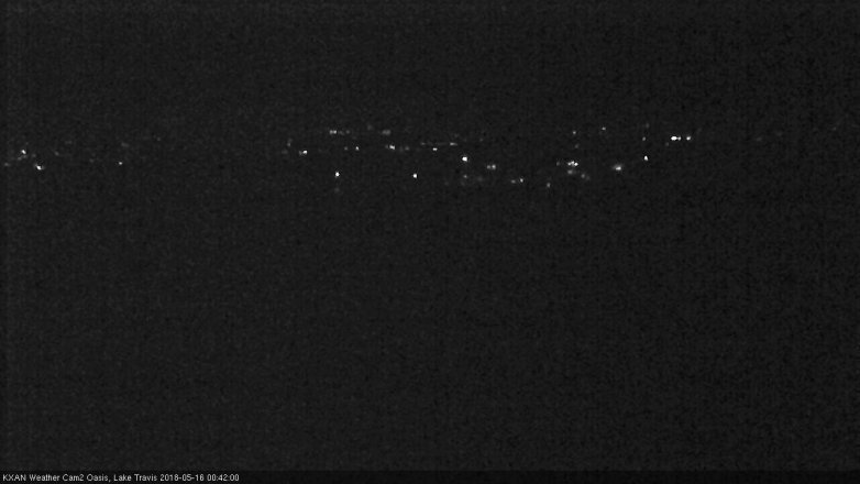 Lake Travis webcam, May 15, 2018 11:45 PM CT