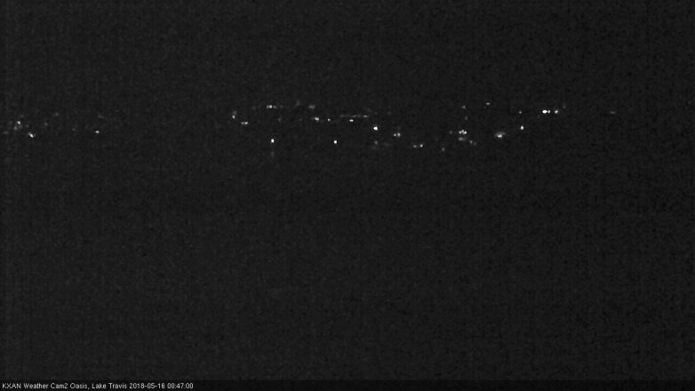 Lake Travis webcam, May 15, 2018 11:50 PM CT
