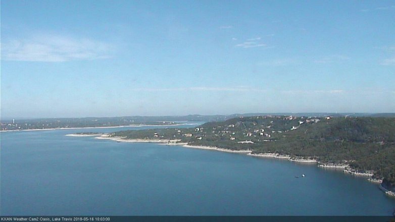 Lake Travis webcam, May 16, 2018 9:05 AM CT