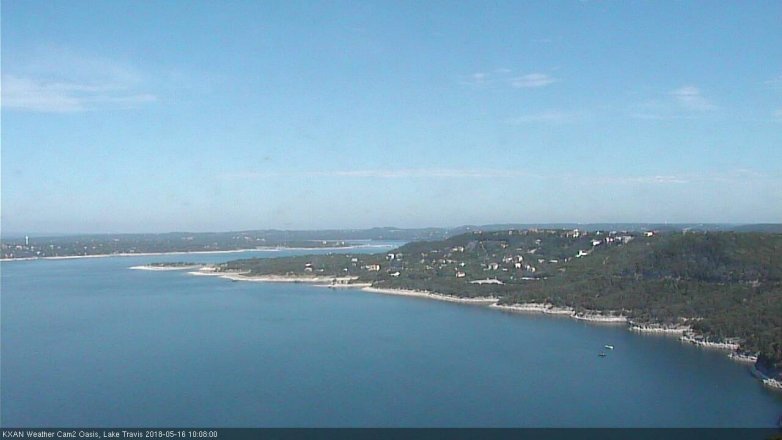 Lake Travis webcam, May 16, 2018 9:10 AM CT