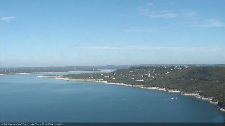 Lake Travis webcam, May 16, 2018 9:20 AM CT