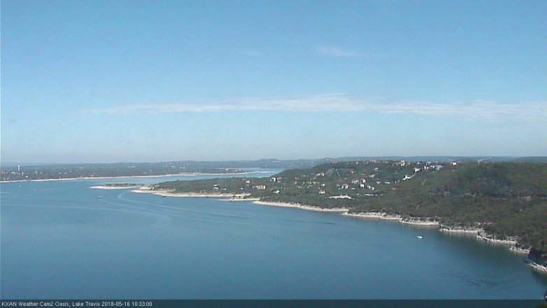 Lake Travis webcam, May 16, 2018 9:35 AM CT
