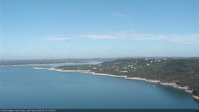 Lake Travis webcam, May 16, 2018 9:40 AM CT