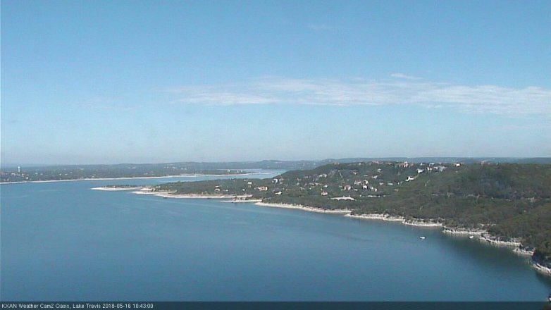Lake Travis webcam, May 16, 2018 9:45 AM CT