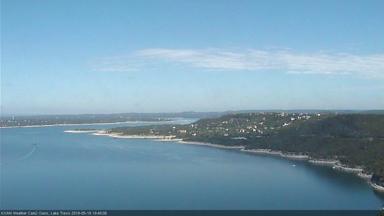 Lake Travis webcam, May 16, 2018 9:50 AM CT