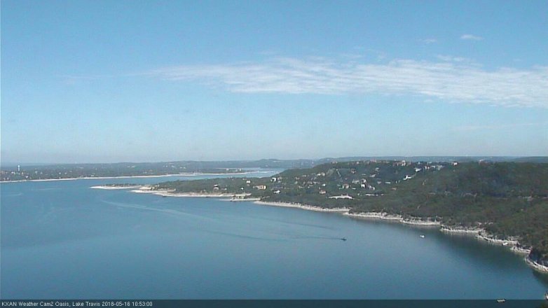 Lake Travis webcam, May 16, 2018 9:55 AM CT