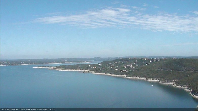 Lake Travis webcam, May 16, 2018 10:05 AM CT