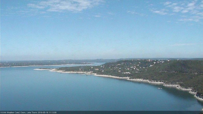Lake Travis webcam, May 16, 2018 10:15 AM CT