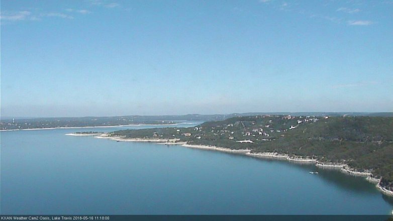 Lake Travis webcam, May 16, 2018 10:20 AM CT
