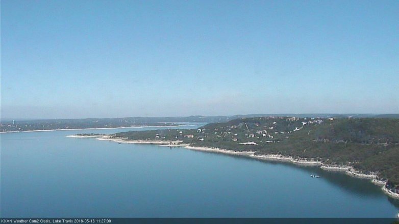 Lake Travis webcam, May 16, 2018 10:30 AM CT