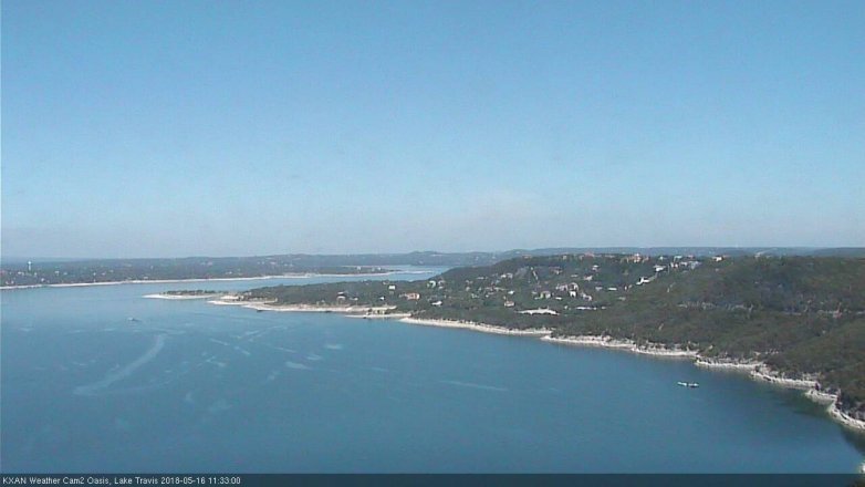 Lake Travis webcam, May 16, 2018 10:35 AM CT