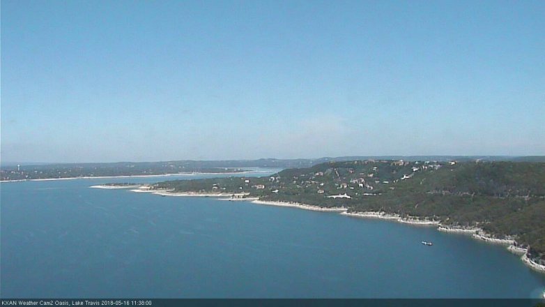 Lake Travis webcam, May 16, 2018 10:40 AM CT