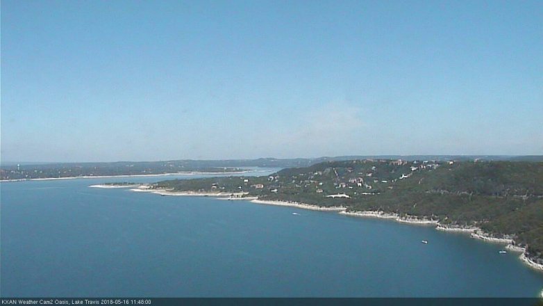 Lake Travis webcam, May 16, 2018 10:50 AM CT