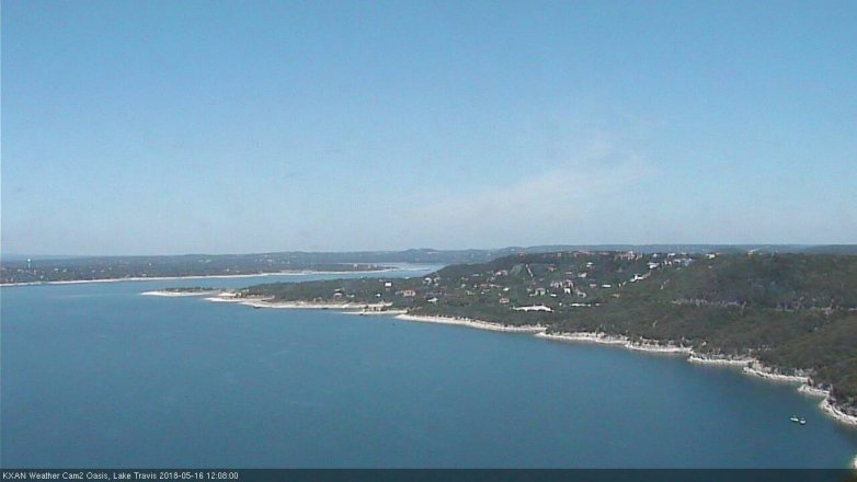 Lake Travis webcam, May 16, 2018 11:10 AM CT